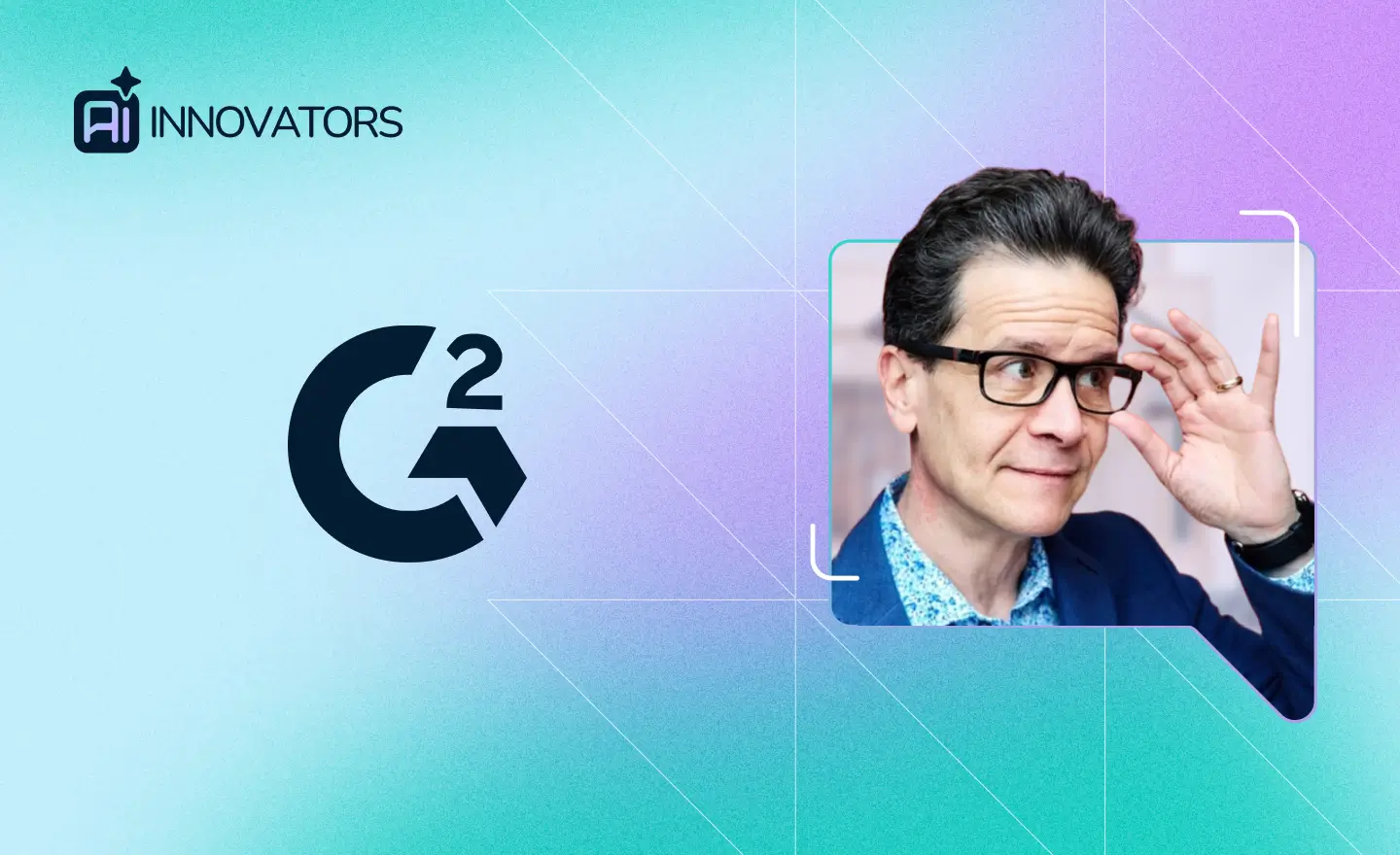 Tim Sanders, VP of Research Insights at G2, speaking on AI innovation, agentic AI, and enterprise search in a featured episode of the AI Innovators series.